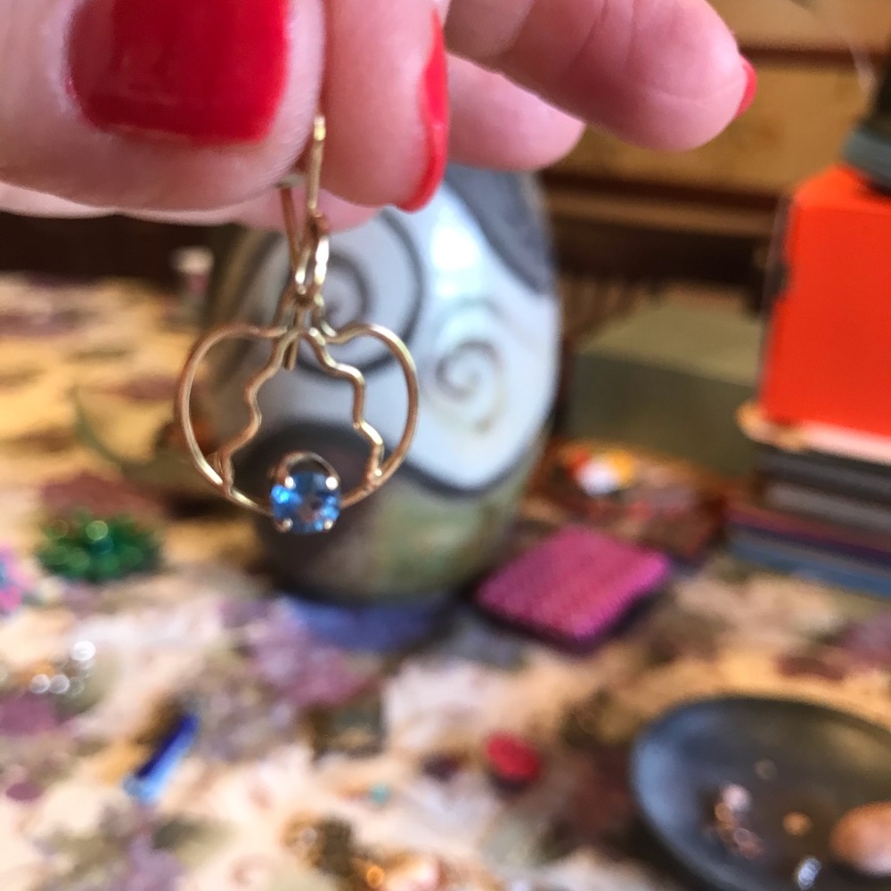 ———SOLD——————EARRINGS 14K ARTIST DESIGNED - Picture 6 of 16